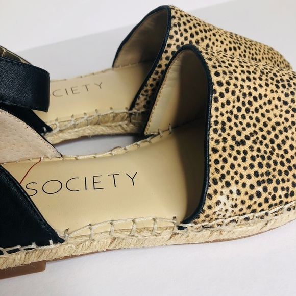 Sole Society Calf Hair Espadrille-Polka Sandals Size: 8M 38.5 - Picture 15 of 16